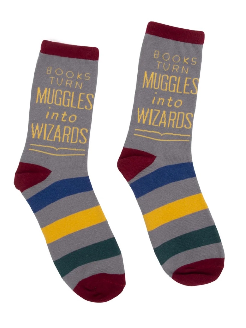 Books Turn Muggles into Wizards socks
